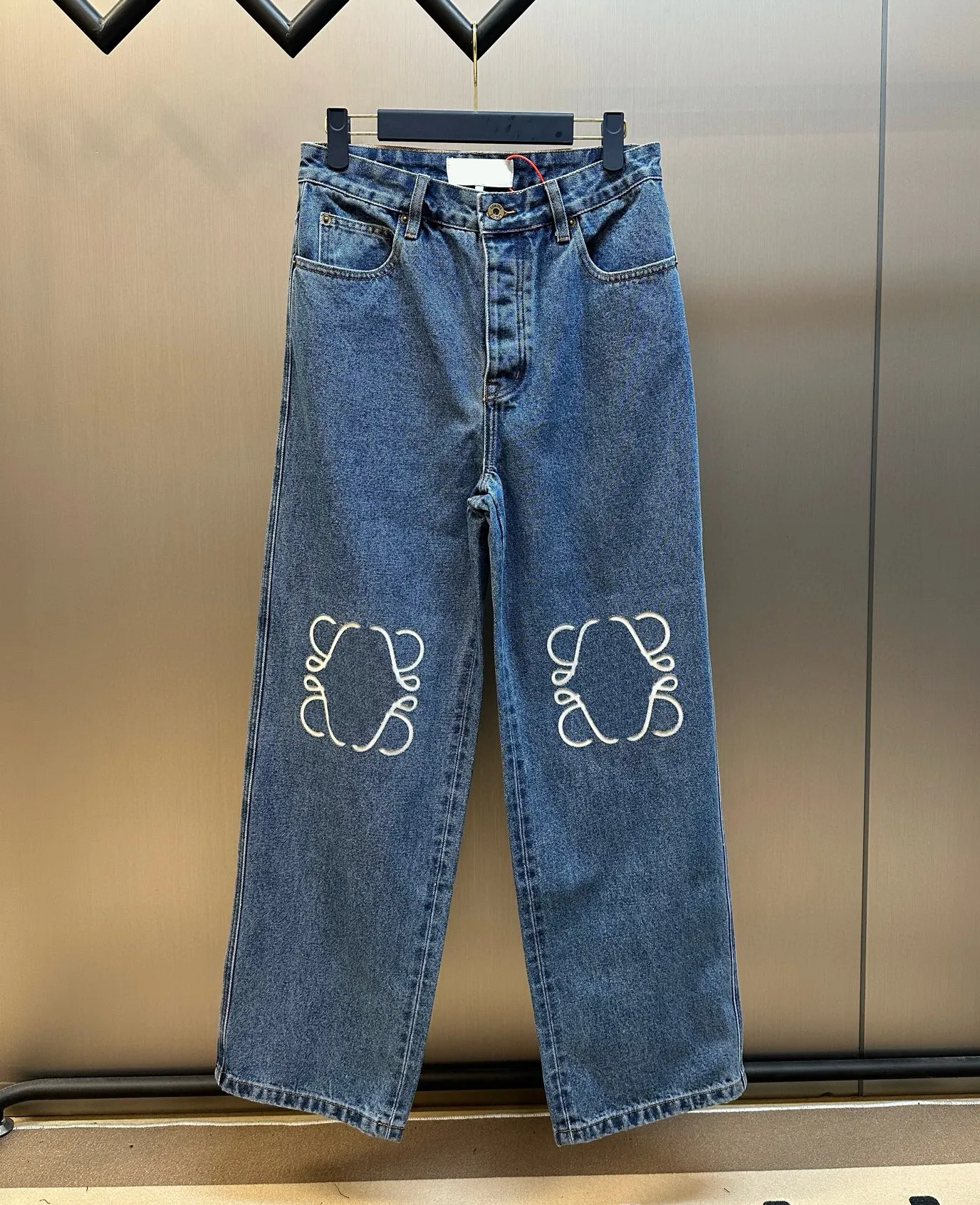 Designer Jeans Womens Trouser Legs Open Fork Tight Denim Trousers letter embroidery Thicken Warm Slimming Jean Pants Brand Women