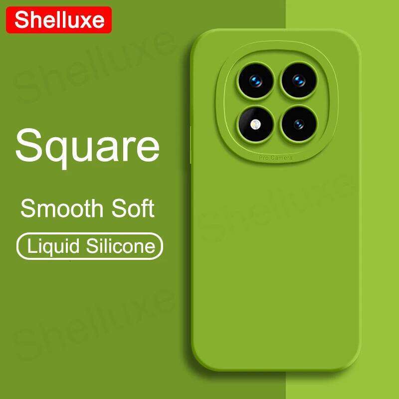Note14 Plus Case Shelluxe Square Liquid Silicone Soft Cover For Xiomi Note 14 Pro 5G Phone Cases H260305-image-1096557125