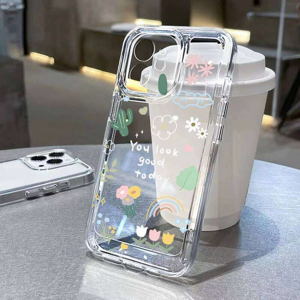 Silicone Phone Case For iPhone Pro Max 13 11 16 15 14 12 16E 17 Air 16promax 17promax 15promax Soft Transparent Funda Cover H260305-image-1096558042