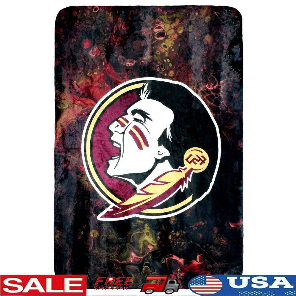 Florida State Seminoles Soft Throw Blanket Sublimated Plush Polyester Fabric Cozy Lightweight Ideal Couch Camping TV Relaxing S26-image-1096588773