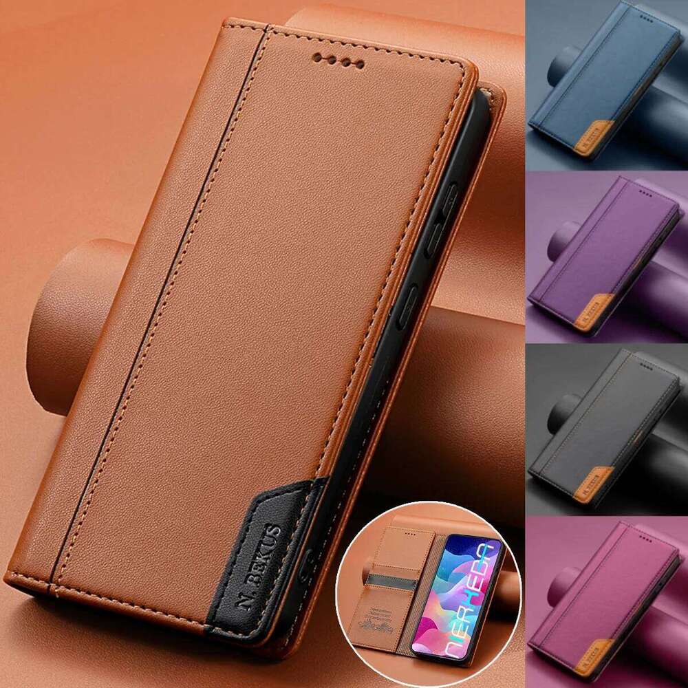 Magnetic Flip Leather Case For Galaxy S26 S25 Edge S24 S23 Ultra S22 S21 FE S20 S10 Plus Note20 A17 A16 A56 Wallet Cover H260305-image-1096548199