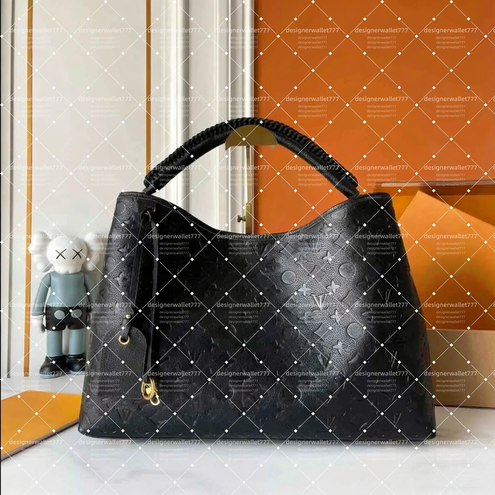 TOP Designer artsy tote Bag Luxury womens black embossed leather shoulder bags Fashion ladies handbags large capacity purse M25877 M40249 top qualit