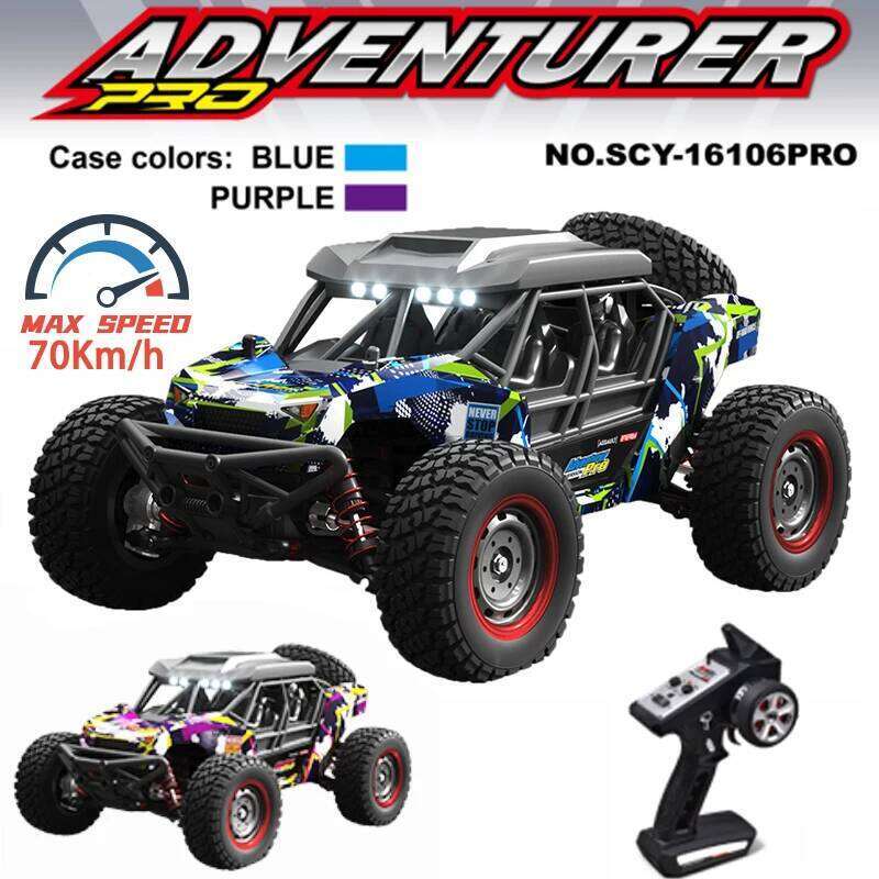 SCY 16106 PRO 4WD Off-Road RC Cars 70Km/h 2.4G Alloy Gear Brushless Motor 1:16 All Terrain Vehicles Drift Car Toy for Adults C260306-image-1096621873