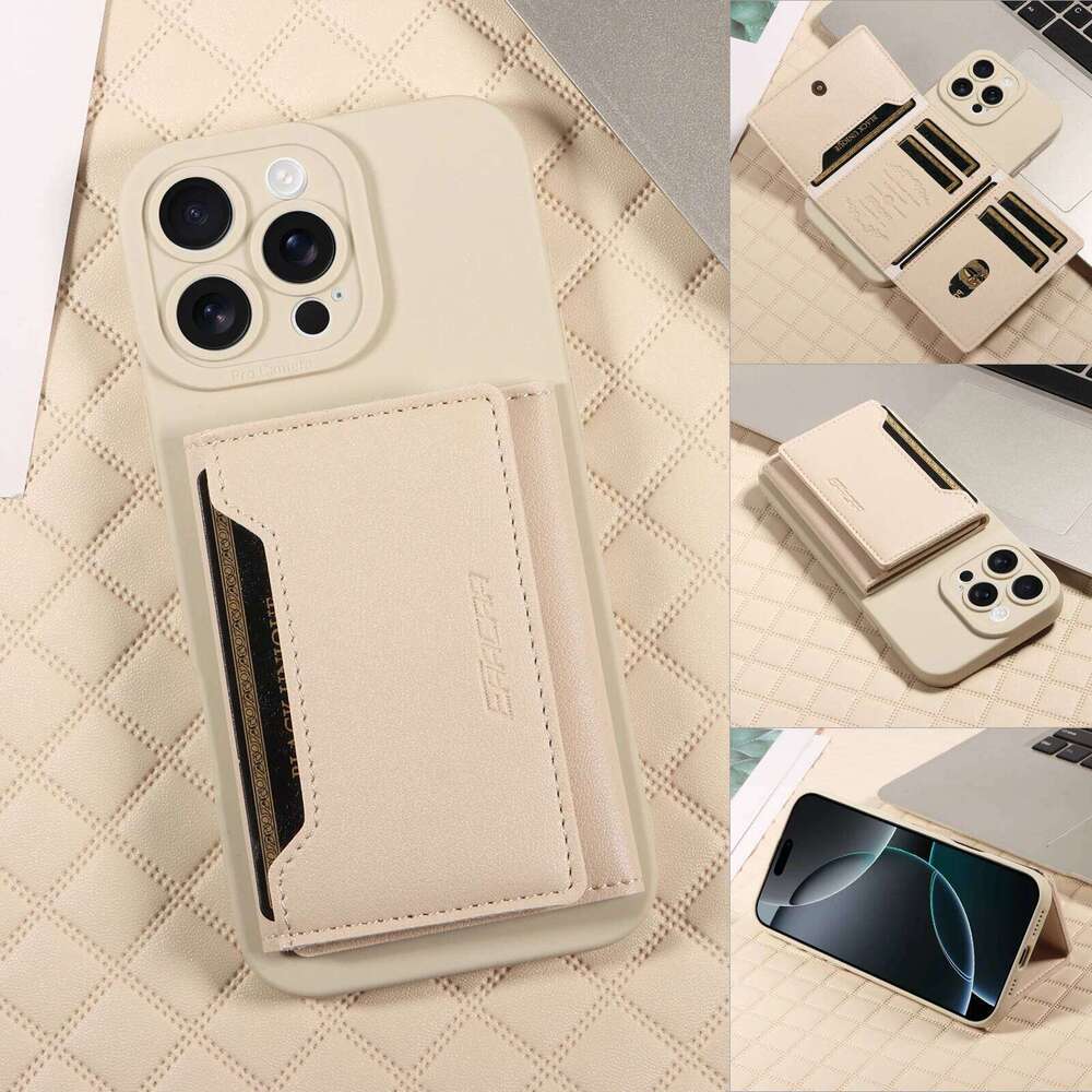 TPU Leather Phone Case for IPhone 17Air 16e/16 15 Pro Max 14 13 12 11Anti-demagnetization, Anti-theft & Anti-fall Cover H260305-image-1096550175