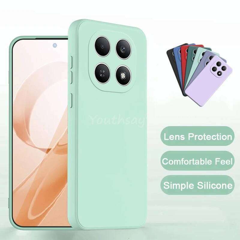 For Liquid Silicone Plain Note 15 Pro Plus Cover TPU Anti-drop Protector Case H260305-image-1096559422
