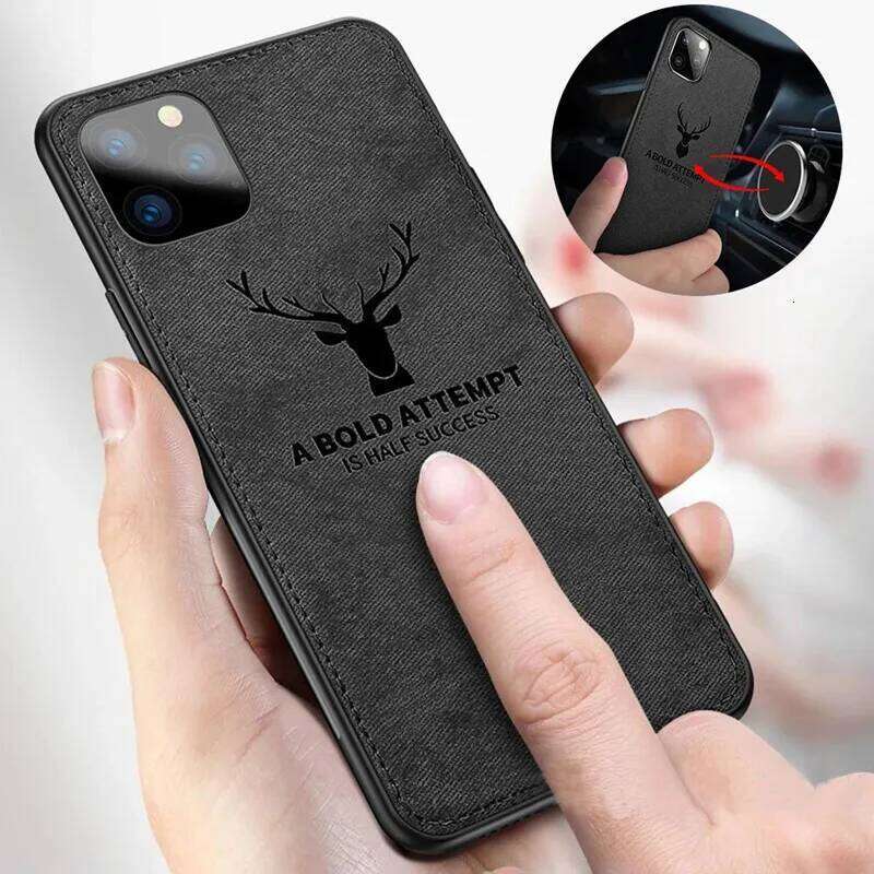 Classic Cloth Case For iPhone Plus 7 8 X XR Xs 11 14 15 Pro Max 13 12 mini SE Magnetic Protective Full Cover H260305-image-1096557853