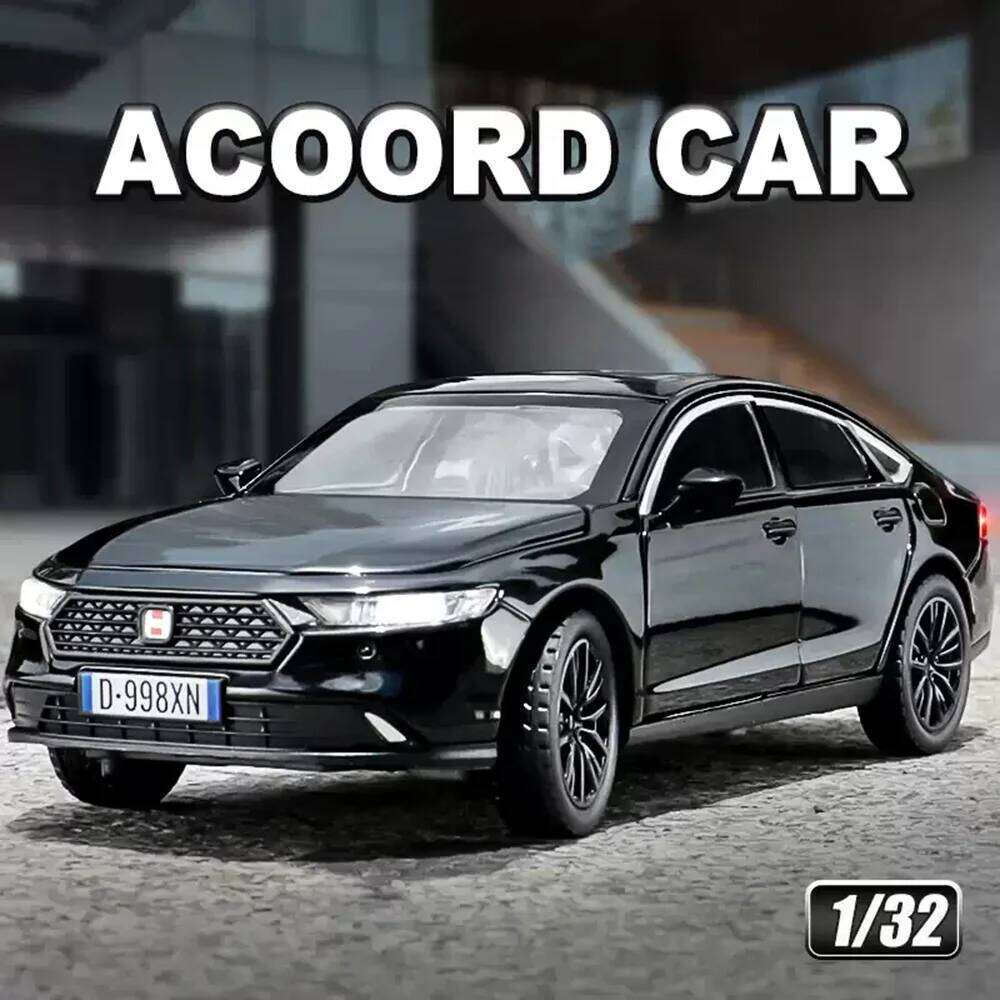 1:32 Honda Accord Models CIVIC TYPE-R Alloy Diecast Car Toys Sound Ligth Pull Back Doors Opened Vehices Children's Birthday Gift Z260307-image-1096580771