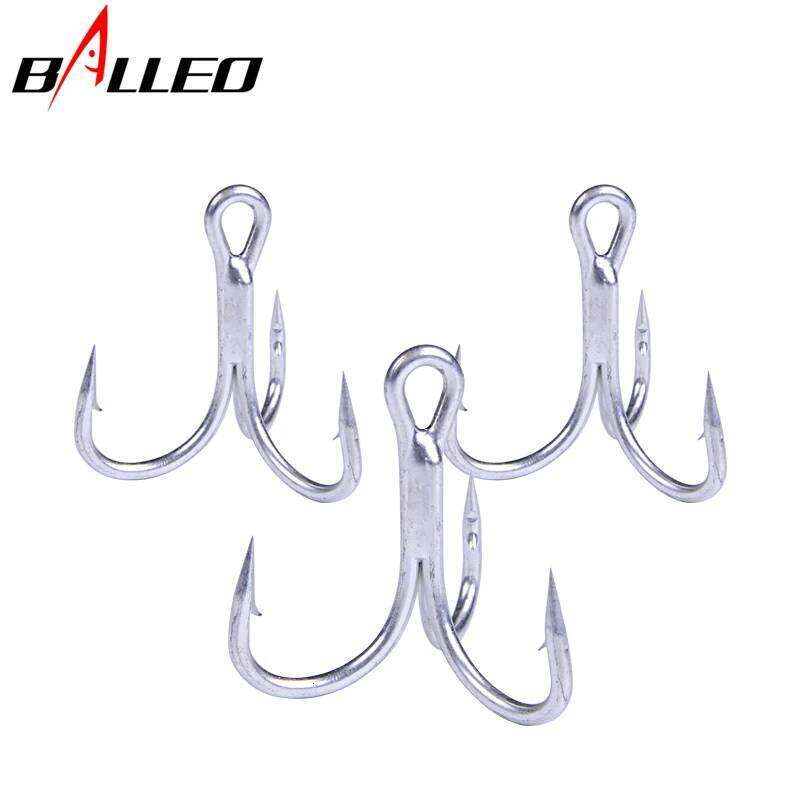 Balleo 5/10PCS Sharp quadruple reinforced triple anchor Treble fishing hooks 4X times lure fork three claw hook Y260304-image-1096545848