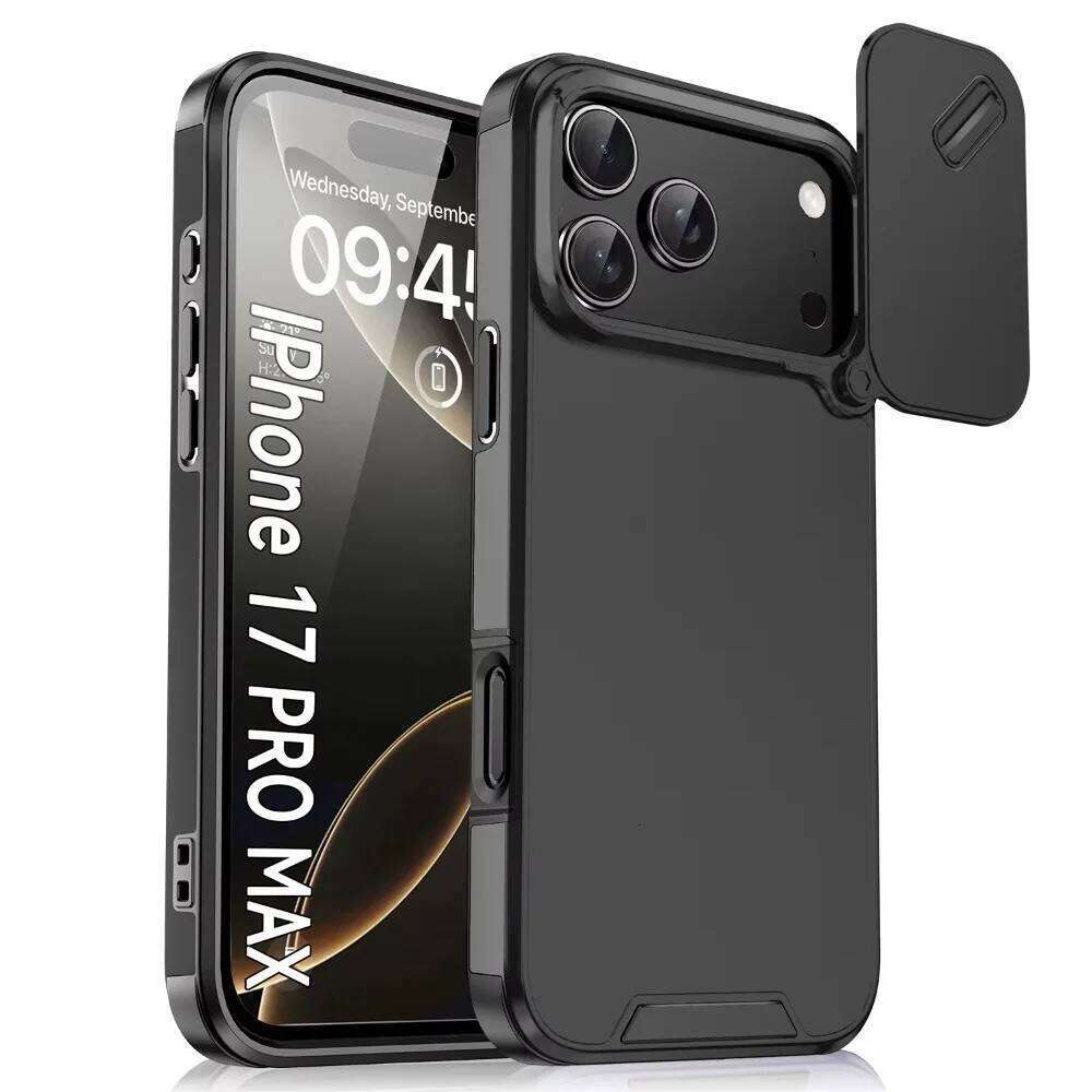 Magnetic Shockproof Armor Phone Case for iPhone 17 16E 15 14 Plus 13 12 11 Pro Max Hard Cover with Slide Camera Lens Protection H260305-image-1096559462