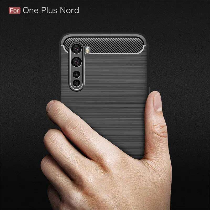 AC2003 Carbon Fiber Protection Armor Soft Silicone TPU Back Cover Phone Case for Oneplus Nord AC2001 Coque H260305-image-1096581715