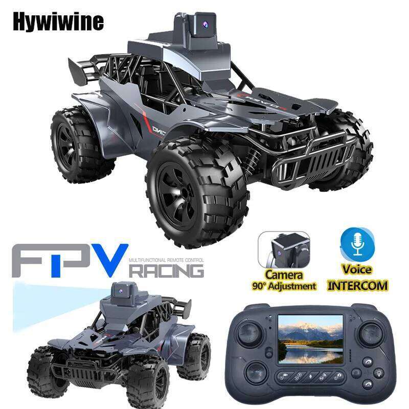 Rc with Camera Lcd Fpv Real Time Transmission High Speed Voice Chat 2.4g Remote Control Car On a Sign Toys For Kids C260306-image-1096583674