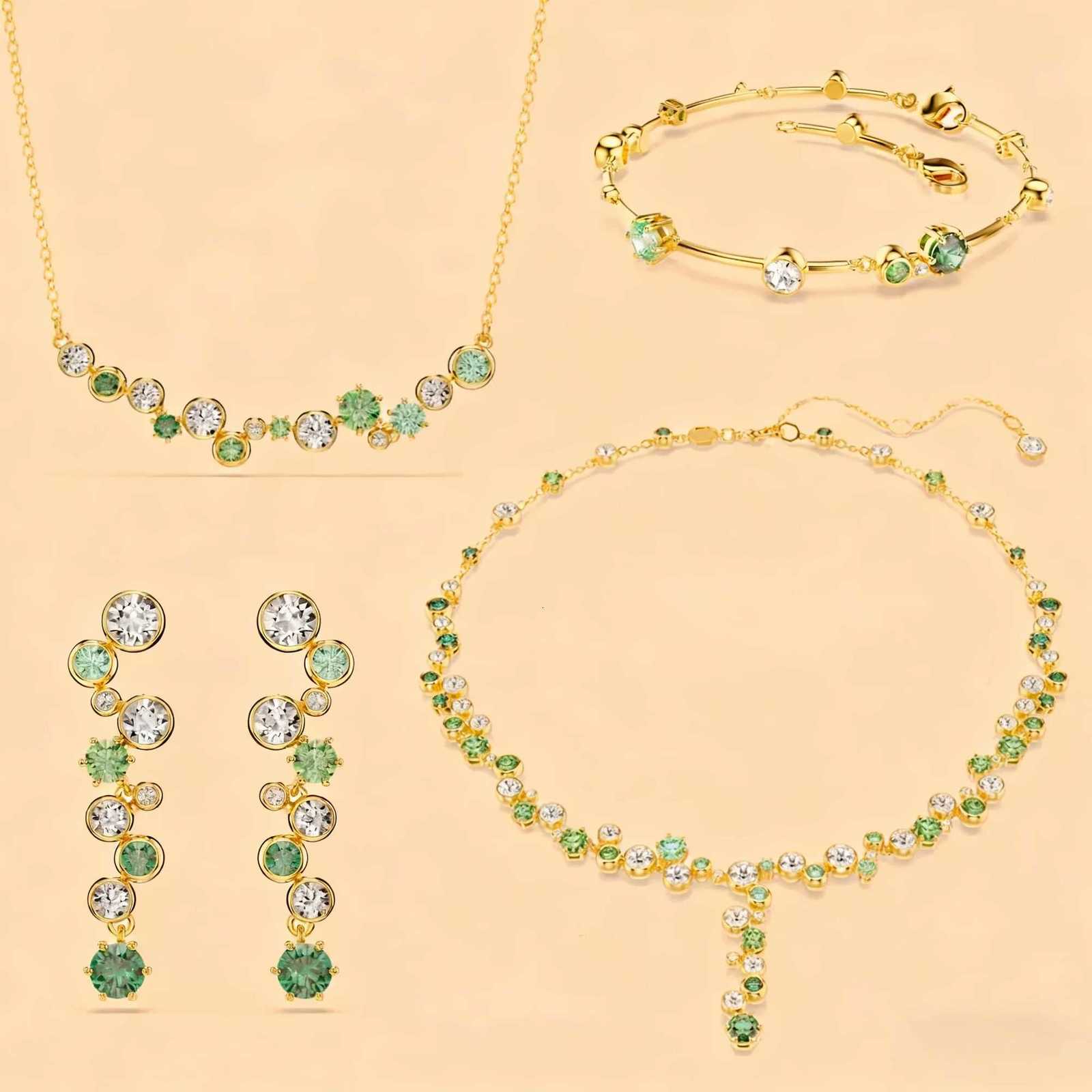 2025 New Water Drop Crystal Necklace Earrings Ring High Jewelry Set for Women Party Accessories H260307-image-1096654729