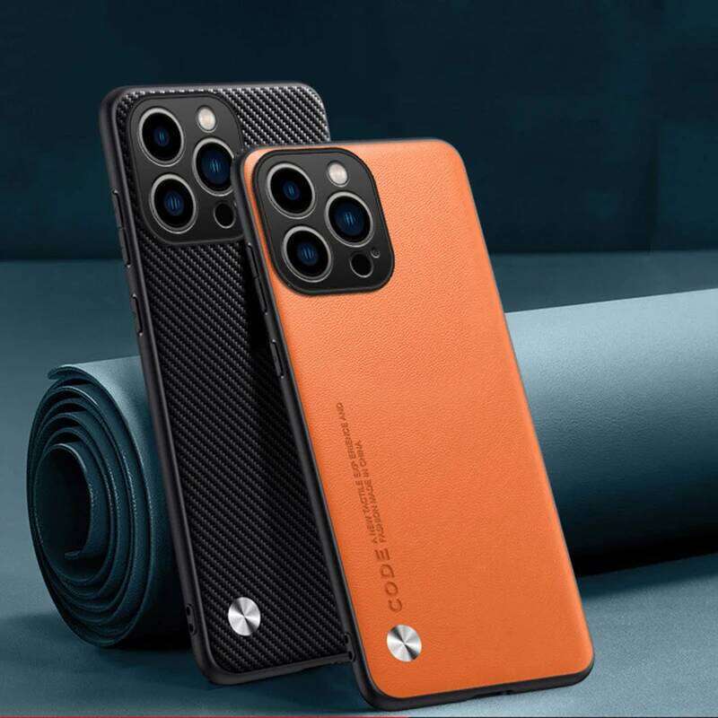 EUCAGR Ultrathin Leather Phone Case For iPhone 16 15 14 13 12 11 Pro XR XS Max Plain Skin Shockproof Soft Back Cover H260305-image-1096557844