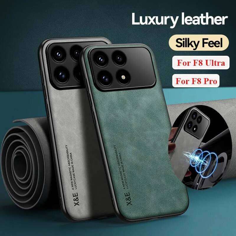 Leather Phone Case Mi PRO 5G fanda silky feel NonSlip Plain Cover For POCO F8 Ultra H260305-image-1096557801