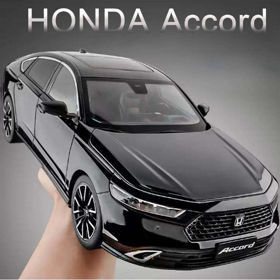 1:18 HONDA Accord Alloy Miniature Model Diecast Toy Door Opened Sound Light Pull Back Front Wheel Steering Classic Birthday Gift Z260307-image-1096580136