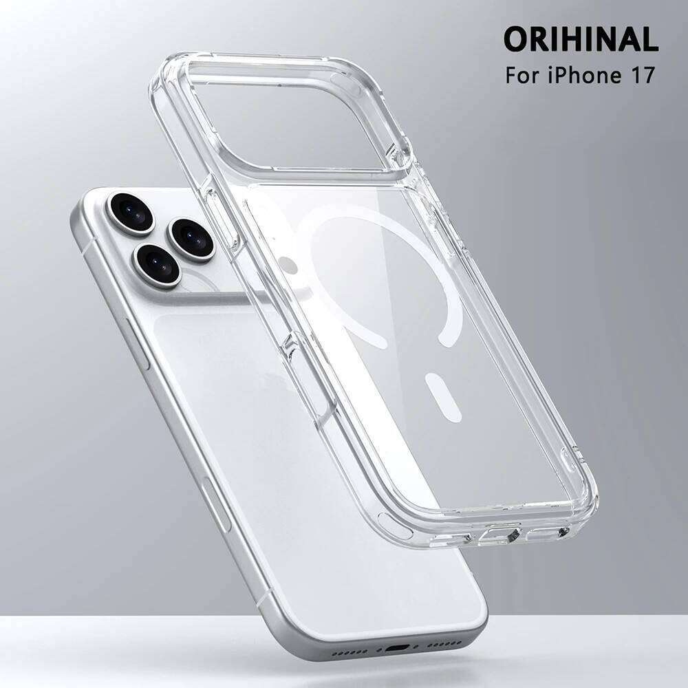 Official Clear Magnet Cover For Original Case Iphone Pro Max 17 Air Wireless Magnetic Ultra Thin Acrylic H260305-image-1096540982
