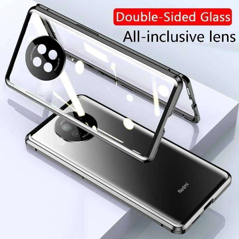 360 Double Sided Glass Magnetic Phone Case for Realme 12 11 Pro 12X 13 Plus 5G Metal Full Camera Lens Protector Cover H260305-image-1096557225