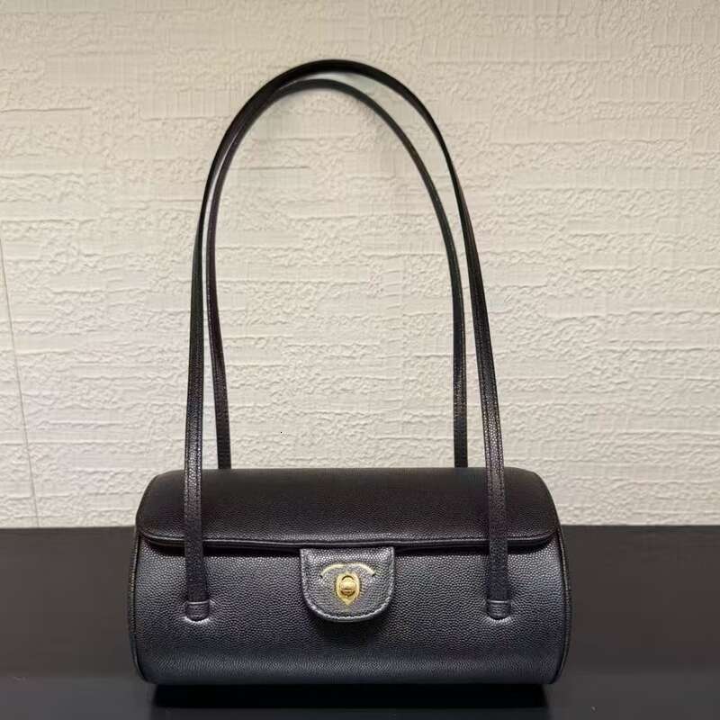 New 10A Top designer shoulder bag 26P series double letter solid buckle caviar pattern women luxury evening bag mini shoulder bag Mouth cap bag