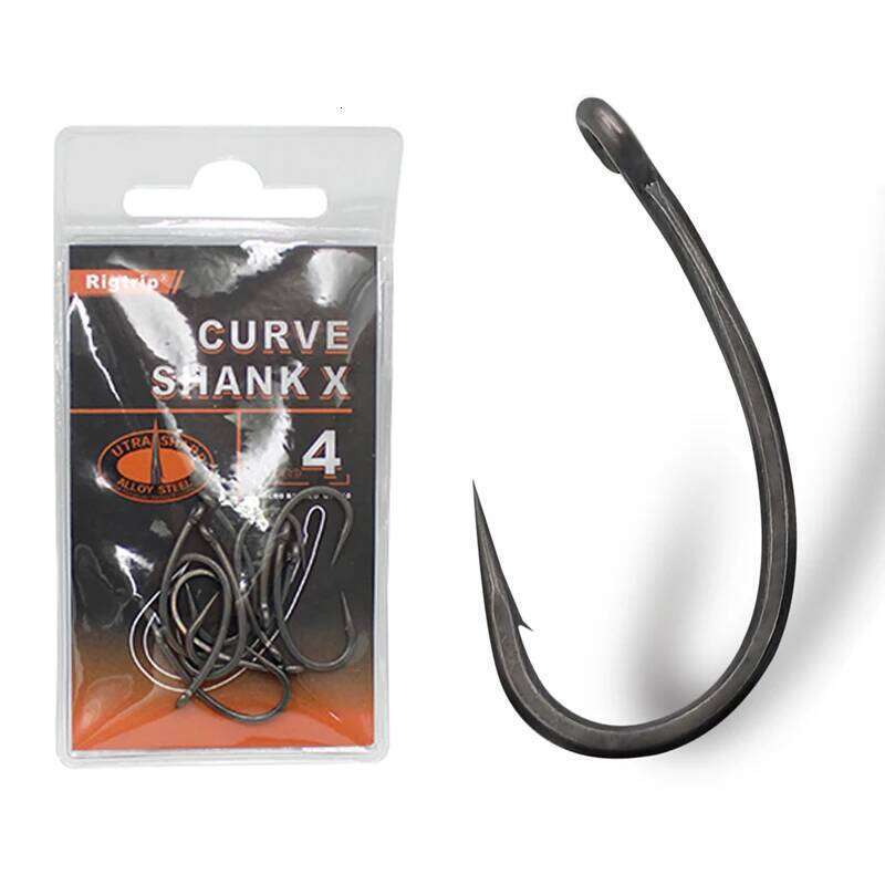 10pcs Fishing PTFE Coated Micro Barb Carp Hook Alloy Steel Hard and Sharp Super Quality Y260304-image-1096546058