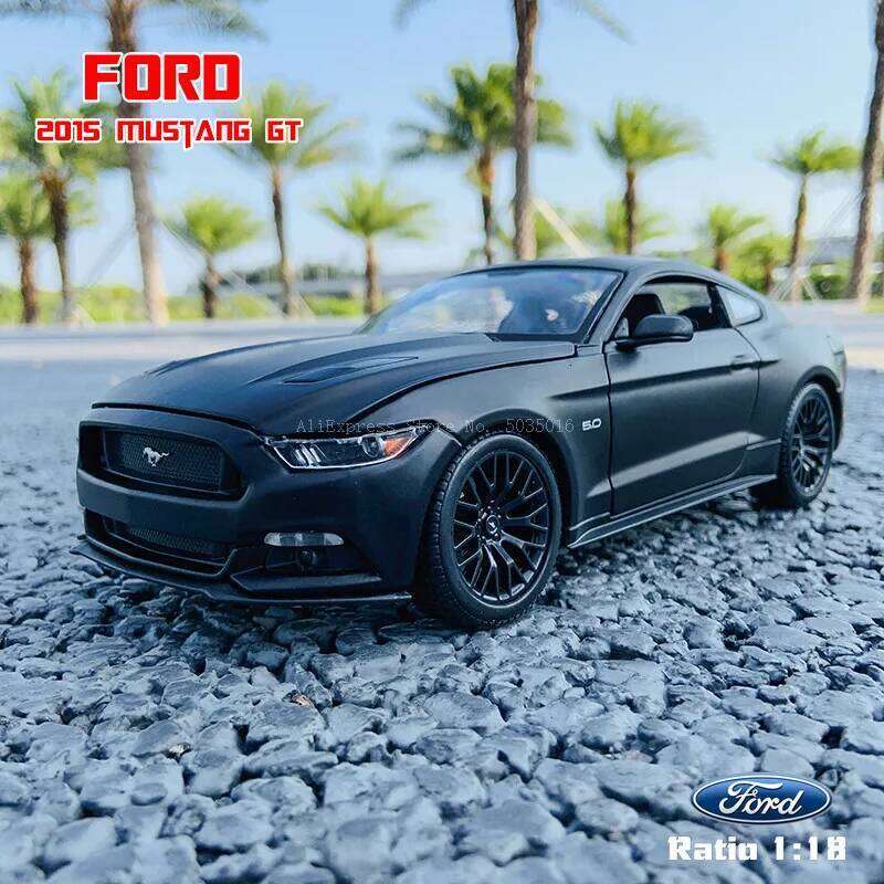 new Maisto 1:18 2015 Ford Mustang GT sports car Alloy Retro Classic Model Car Decoration Collection gift Z260307-image-1096580348