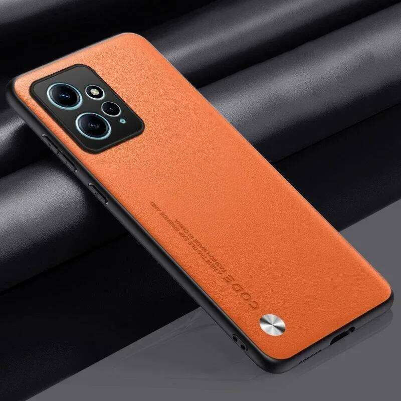 Note 12 4G Protective Cover Leather Phone Case For Note12 Matte Silicone Shockproof Coque H260305-image-1096557760