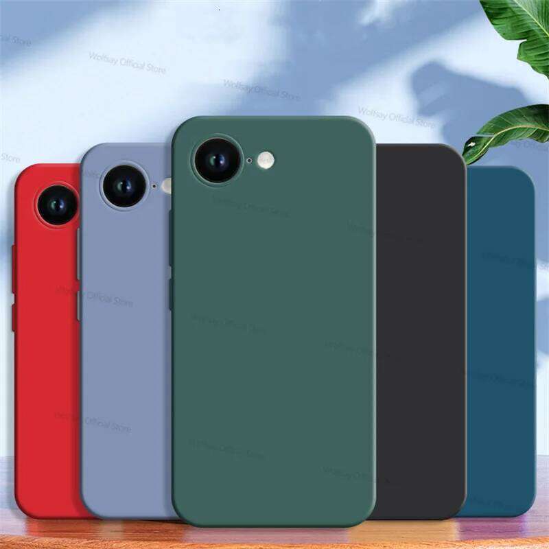 Case Funda Shockproof Liquid Silicone TPU Protective Phone Back Cover Shell For iPhone 16e H260305-image-1096561852