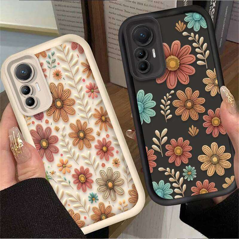 Retro Full Screen Flower Phone Case for Mi 15 Ultra 14 13 12 12S 12X 11 Lite 5G NE 13T 12T 11T 14T Pro Soft Silicone Etui H260305-image-1096558489