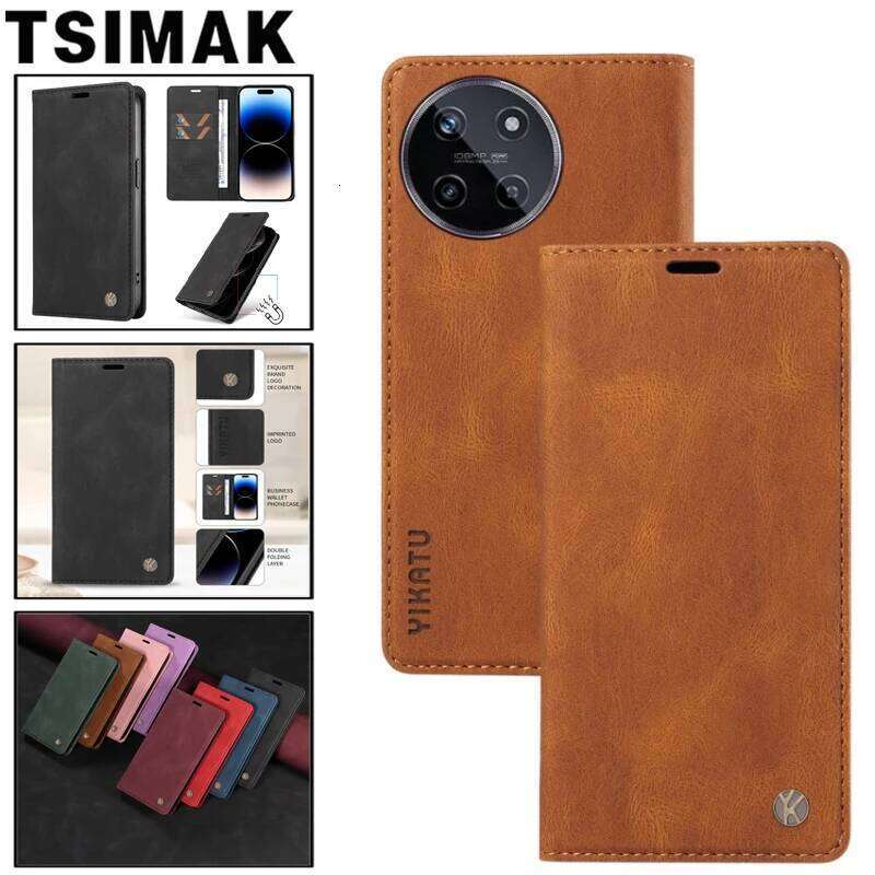 Flip Wallet Case For 11 8 9 Pro Plus Magnetic Skin Friendly Leather Card Coque for Realme 10 8i 9i 10Pro 4G 5G Cover H260305-image-1096553189