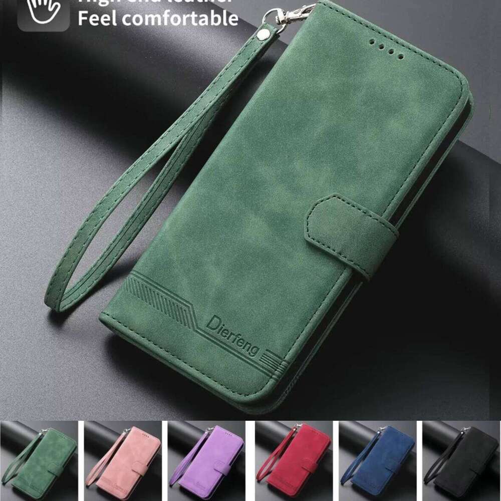 Leather Phone Case for Galaxy Z Fold 7 6 5 4 3 Fold7 Fold6 5G Hand Strap Wallet Cards Hinge Protection Holder Cover H260305-image-1096547820