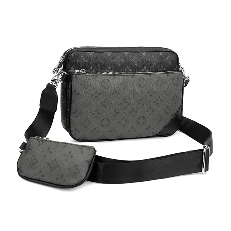Designer Bags Man Messenger Shoulder Bag Crossbody Purse Travel Outdoor Packs MaleCasual Cross Body book Men Fashion black embossing bag L18