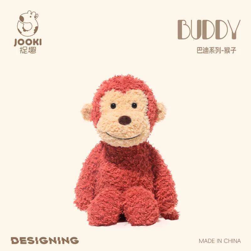 1pc 30cm/11.81in BUDDY Monkey Soothing Doll Super Soft Plush Toy Sleeping Birthday Gift W260306-image-1096690899