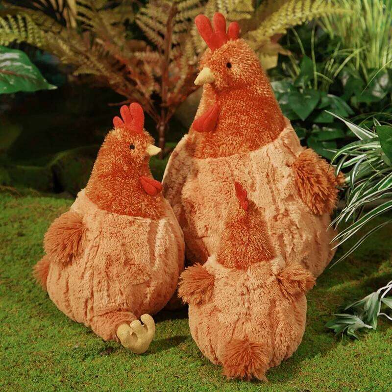 Cecil Chicken Simulation Hen Funny Doll Kids Plush Toys Birthday Gift Creative Pillows W260306-image-1096689527