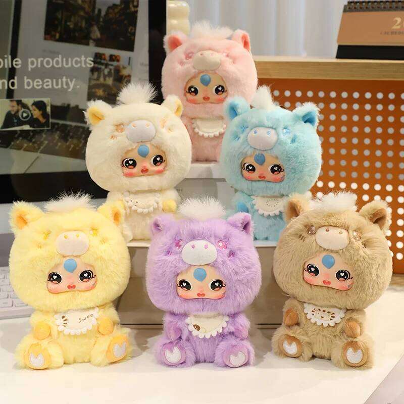 Cute Colorful Cartoon Pony Vinyl Face Stuffed Plush Toys Creative Surprise Birthday Gifts Toy Kid Bag Pendant Decor W260306-image-1096687168