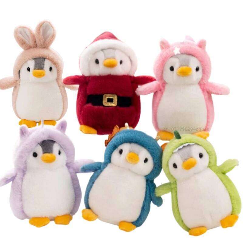 20cm Kawaii Christmas Penguin Transform Animal Unicorn Dinosaur Plush Toy Home Decor Gift For Boys And Girls W260306-image-1096685855