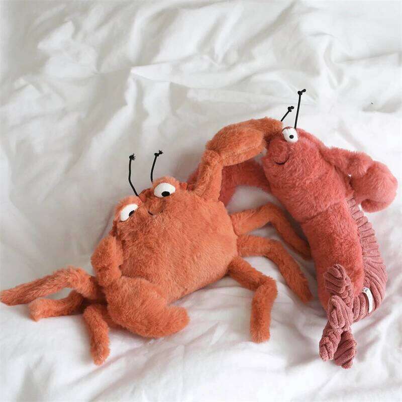 Sheldon Shrimp Plush British Style Larry Crab Dolls Stuffed Animal Plushies Appease Toys Baby Birthday Gifts For Kids W260306-image-1096688448