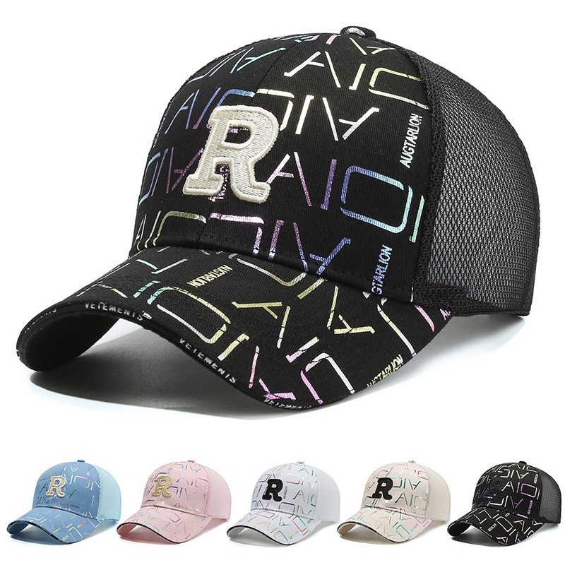 2026 New Designer Luxury Brand Outdoor Fashion Men's Baseball Hat Women's Breathable Mesh Hat Summer Sunshade Embroidered Letter Couple Du
