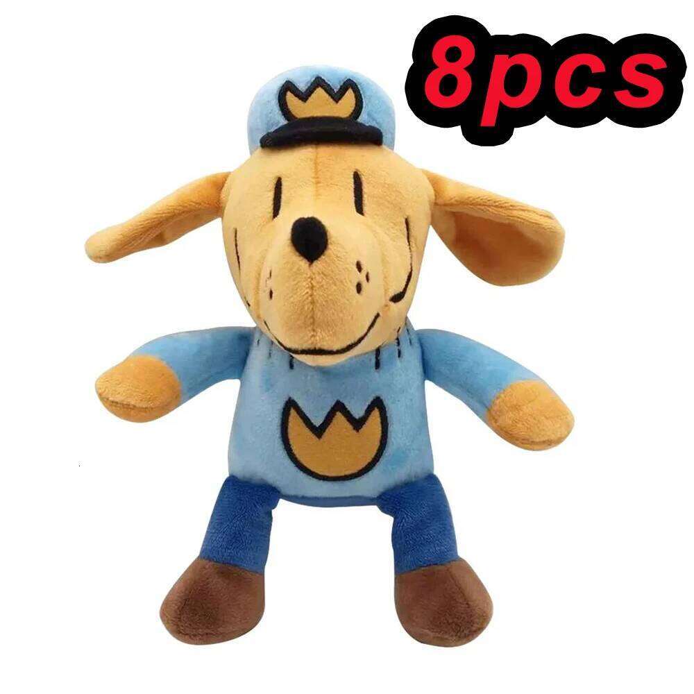 Hot Cute Dog Man's Petey Doll Dogman Plush Soft Stuffed Cartoon Animals Toys Gifts for Children Kids Xmas Birthday W260306-image-1096686311