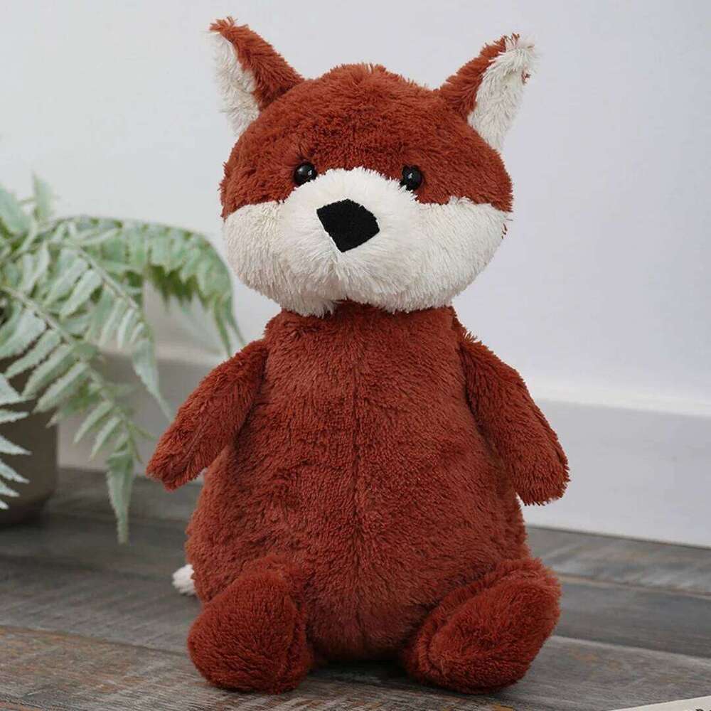 1pc 23cm/9.05in Fox Animal Cartoon Plush Toy Creative Little Girl Soothing Doll Holiday Gift W260306-image-1096694966