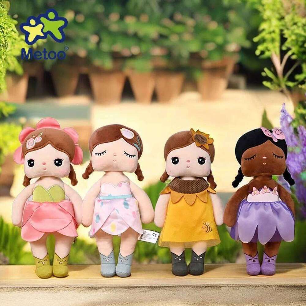 Metoo Doll plushie kawaii Flower Fairy Angela Plush Toys Pillow Cartoon Decoration Gift For Kids Friends W260306-image-1096691277
