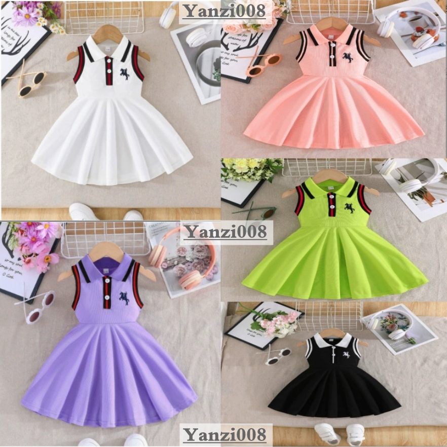 Kids Clothing Sets Baby Girls Two Piece Dress Set Kids Girl Clothes Skirt Spring Princess Dresses Pony Baby Girl Designer Clothes Kids Summer Tod-image-1096700526