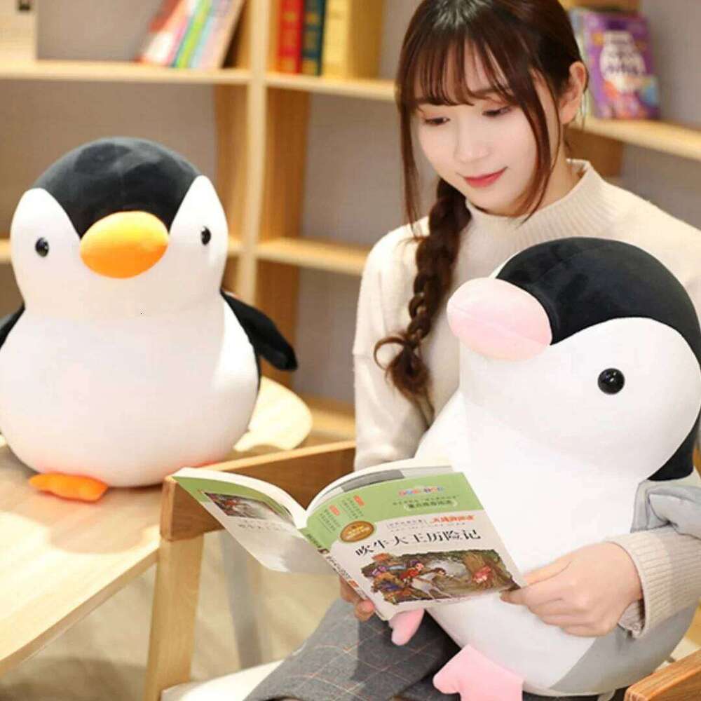 1pc 25cm/9.84in Cute cute penguin plush toy pillow children sleeping rag doll holiday gift girl W260306 W260306-image-1096691715