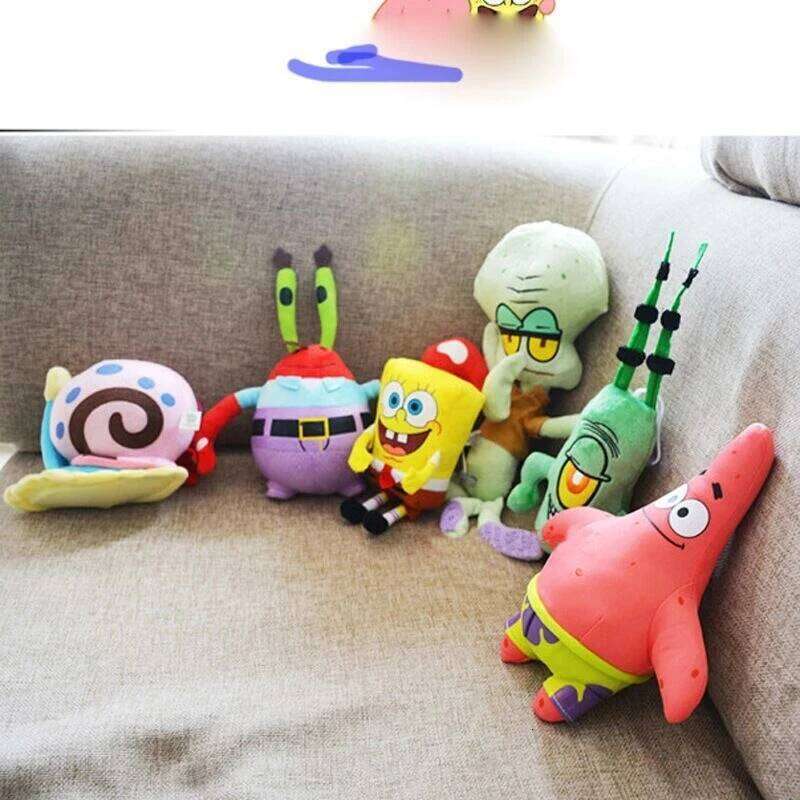 20-30cm Spong Patrick Star Plush Toy Soft Cartoon Animal Doll For Children Animation Dolls Kids Birthday Gift W260306-image-1096684322