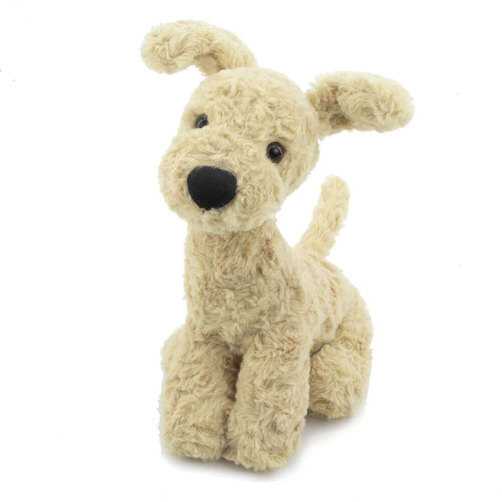 Adorable Fluffy Hair Highland Yellow Terrier Plushie Soft Puppy Plush Toy Stuffed Lifelike Animals Baby Appease Sleep Doll W260306-image-1096684501