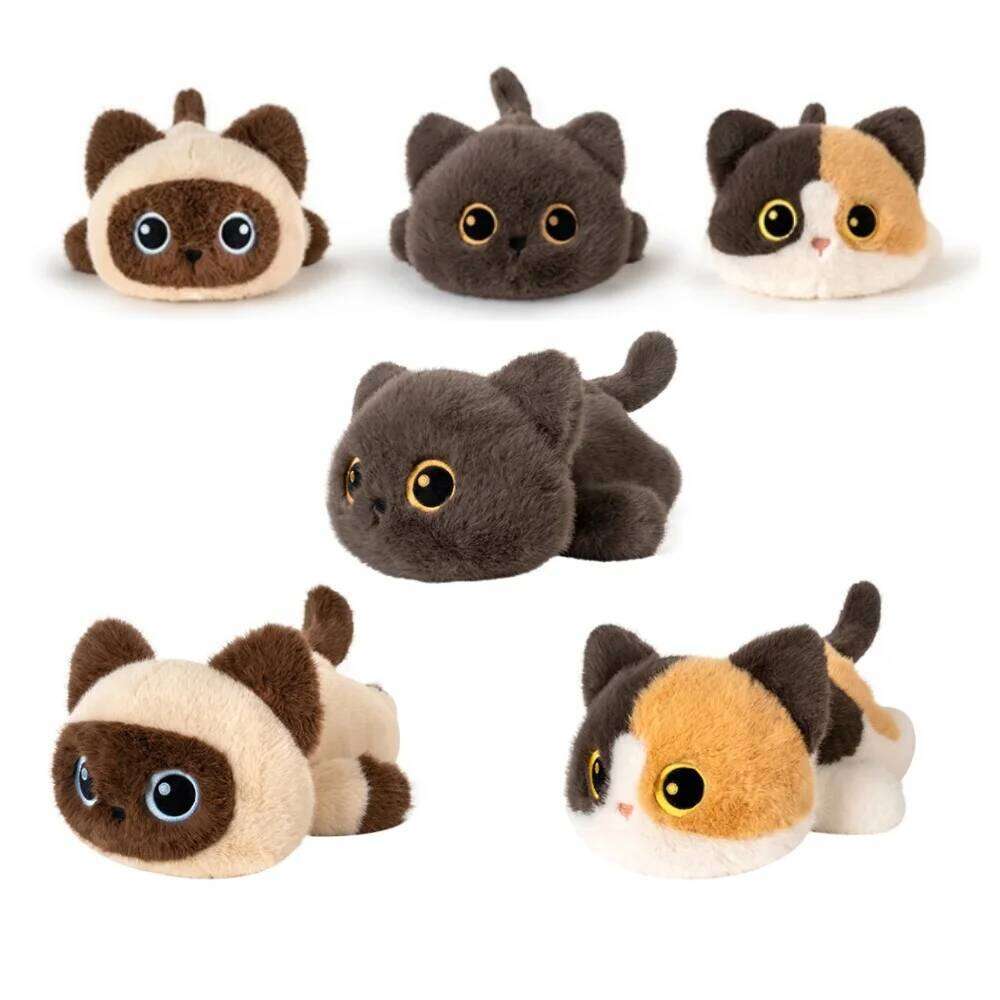 30cm/11.81in Furry Cat Plush Toy Soft Stuffed Animal Kitten Doll Perfect for Halloween, Easter, Christmas & Birthday Gifts W260306-image-1096693613