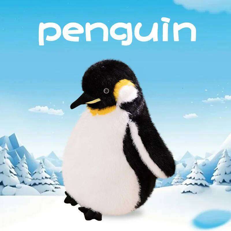 1pc 25cm/9.84in Simulated Penguin Plush Toy Doll Pillow Ragdoll Children's Girl Birthday Gift W260306-image-1096697047