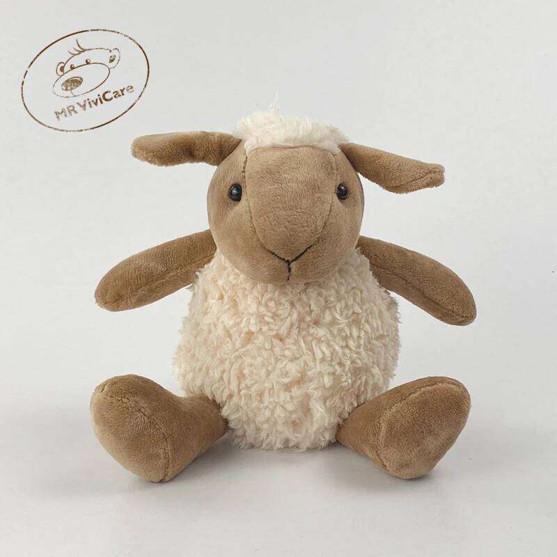 20cm Sean Sheep Alpaca Cute Animal Soft Cotton Stuffed Doll Children's Plush Toy Sleeping Partner Birthday Gift W260306-image-1096685689