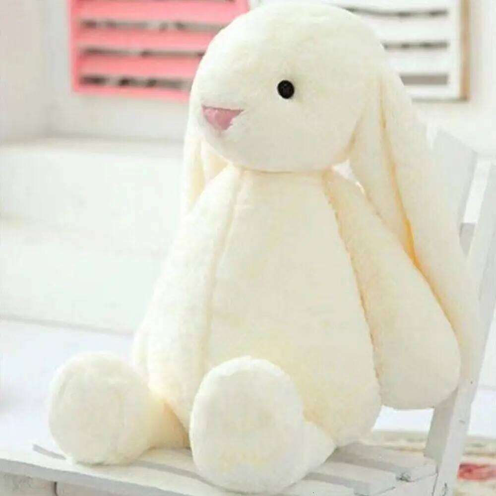 Cute Stuffed Toy Babies Sleeping Companion Kawaii Long Ear Rabbit Doll Kids Gift Bedroom Plush Decor W260306 W260306-image-1096692033