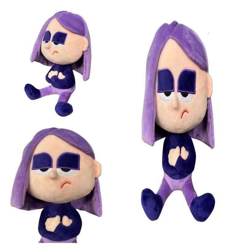 30CM Duolingo Lily Owl Toy Purple Cartoon Animation Cute Stuffed Girl Plush Toys A Birthday Gift for Children W260306-image-1096684176