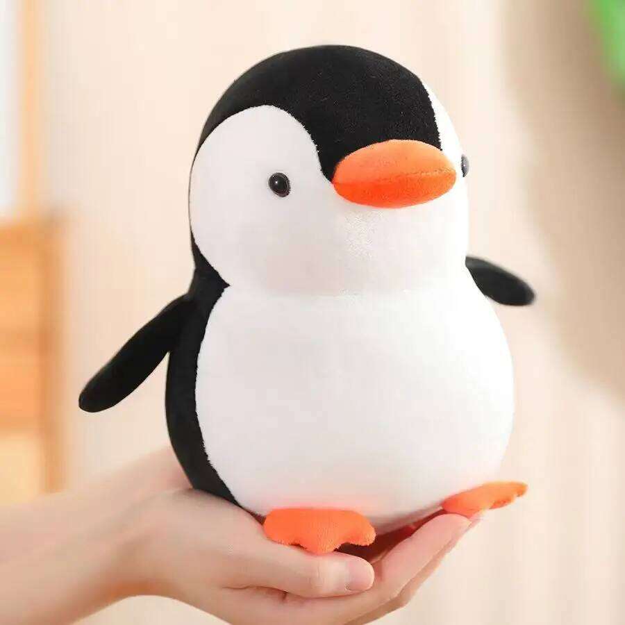 Potdemiel Simulation Penguin Stuffed Plush Toy Handmade Cartoon Anime Cute Children's Birthday Gift Fun Doll W260306-image-1096688630