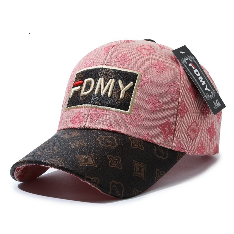 2026 New Designer Luxury Brand Fashionable Embroidered Letter Duckbill Hat Retro Leather Wide Brimmed Hardtop Sun Hat Korean-style Fashionable Baseb